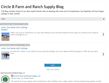 Tablet Screenshot of circlebfarmandranchsupply.blogspot.com