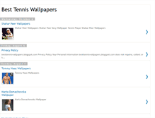 Tablet Screenshot of besttenniswallpapers.blogspot.com