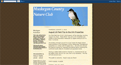 Desktop Screenshot of muskegoncountynatureclub.blogspot.com