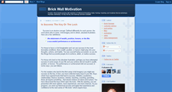 Desktop Screenshot of brickwallmotivation.blogspot.com