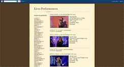 Desktop Screenshot of lives-performances.blogspot.com