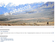 Tablet Screenshot of inpatagoniaargentina.blogspot.com