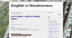 Desktop Screenshot of englishinnavalcarnero.blogspot.com