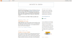 Desktop Screenshot of dustysinfo.blogspot.com