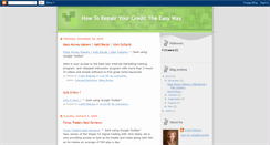 Desktop Screenshot of easywaytocreditrepair.blogspot.com