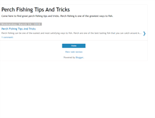 Tablet Screenshot of perch-fishing.blogspot.com
