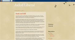 Desktop Screenshot of jadedliberal.blogspot.com