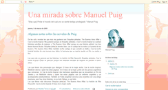 Desktop Screenshot of escritormanuelpuig.blogspot.com