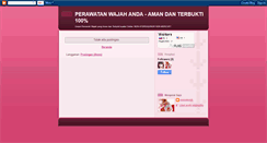 Desktop Screenshot of perawatanwajah-ku.blogspot.com