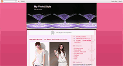 Desktop Screenshot of myvioletstyle.blogspot.com