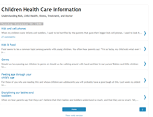 Tablet Screenshot of childhealthcare-info.blogspot.com