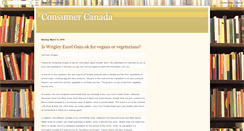 Desktop Screenshot of consumer-canada.blogspot.com