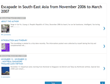 Tablet Screenshot of escapadeinasia2.blogspot.com