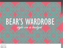 Tablet Screenshot of bear-wardrobe.blogspot.com