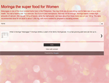 Tablet Screenshot of moringa4women.blogspot.com