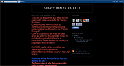 Desktop Screenshot of paraty-dentro-da-lei.blogspot.com