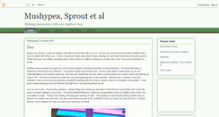 Desktop Screenshot of mushypeasproutetal.blogspot.com
