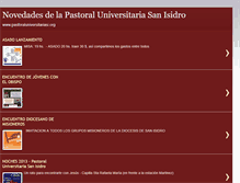 Tablet Screenshot of pastoraluniversitariasanisidro.blogspot.com