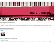 Tablet Screenshot of merelymiranda.blogspot.com