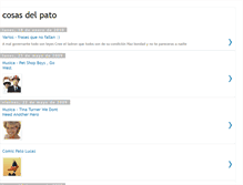 Tablet Screenshot of cosasdelpato.blogspot.com