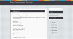 Desktop Screenshot of basicprogrammingexercises.blogspot.com