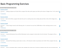 Tablet Screenshot of basicprogrammingexercises.blogspot.com