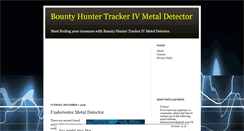 Desktop Screenshot of bountyhunterdetector.blogspot.com