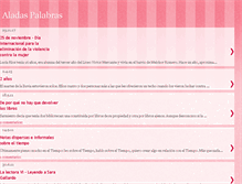 Tablet Screenshot of aladas-palabras.blogspot.com