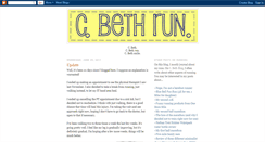 Desktop Screenshot of cbethrun.blogspot.com