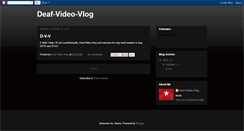 Desktop Screenshot of deaf-video-vlog.blogspot.com