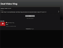 Tablet Screenshot of deaf-video-vlog.blogspot.com
