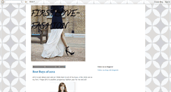 Desktop Screenshot of firstlove-fashion.blogspot.com