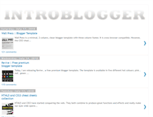 Tablet Screenshot of introblogger.blogspot.com