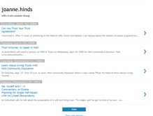 Tablet Screenshot of joannehinds.blogspot.com