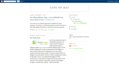 Desktop Screenshot of life-of-kai.blogspot.com