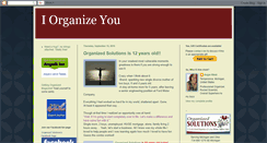 Desktop Screenshot of iorganizeyou.blogspot.com