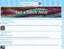 Tablet Screenshot of justastitchaway.blogspot.com