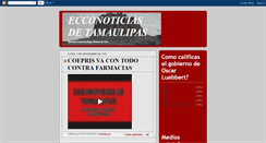 Desktop Screenshot of ecconoticiasdetamaulipas.blogspot.com