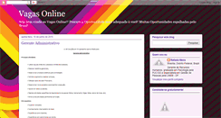 Desktop Screenshot of gestaovagasonline.blogspot.com
