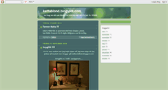 Desktop Screenshot of kattablond.blogspot.com