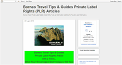 Desktop Screenshot of borneotravelplr.blogspot.com