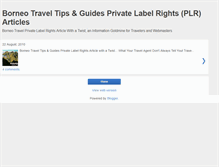Tablet Screenshot of borneotravelplr.blogspot.com