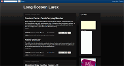 Desktop Screenshot of longcocoonlurex.blogspot.com