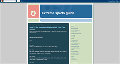Desktop Screenshot of extremesportsguidetoday.blogspot.com