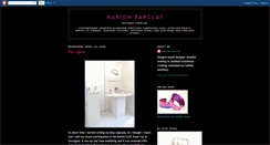 Desktop Screenshot of marionbarclay.blogspot.com