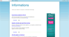 Desktop Screenshot of cinformations.blogspot.com
