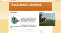 Desktop Screenshot of cedarcreekchurch.blogspot.com