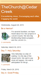 Mobile Screenshot of cedarcreekchurch.blogspot.com