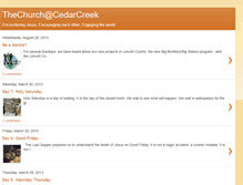 Tablet Screenshot of cedarcreekchurch.blogspot.com