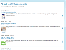 Tablet Screenshot of abouthealthsupplements.blogspot.com